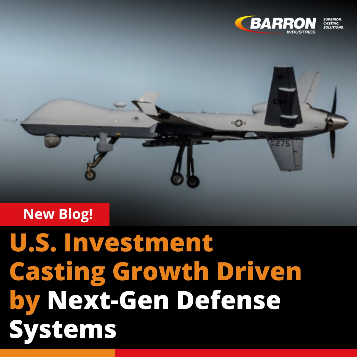 BarronCastings's tweet photo. U.S. defense modernization is driving growth in precision investment casting. Barron Industries supports next-gen defense systems with U.S.-based, AS9100 &amp; ITAR-certified manufacturing.

https://t.co/JHYF9HdOsU 

#DefenseManufacturing #InvestmentCasting #AerospaceAndDefense https://t.co/wq2wQBnlzk