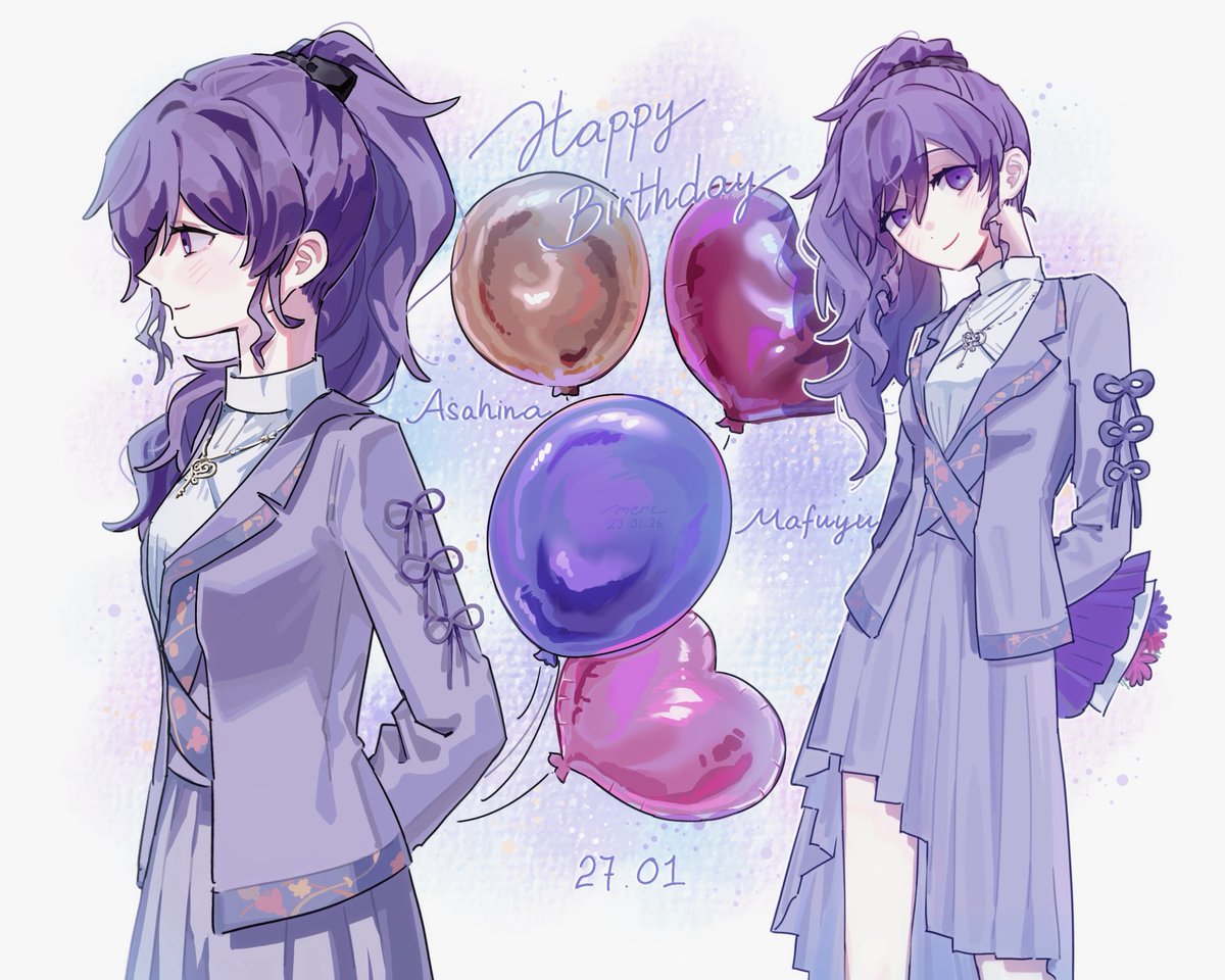 m3rixie's tweet image. happy birthday💜🎂

#朝比奈まふゆ #prsk_FA