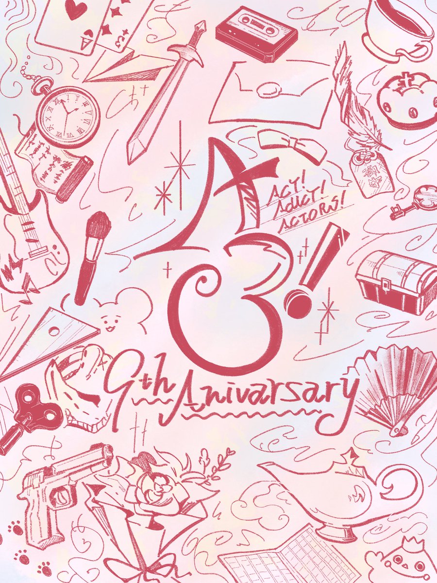 9周年おめでとうございます🎉
いつも幸せをありがとう！！！！！！

#A3_9th_anniversary
#エースリー満員御礼
#エースリー9周年