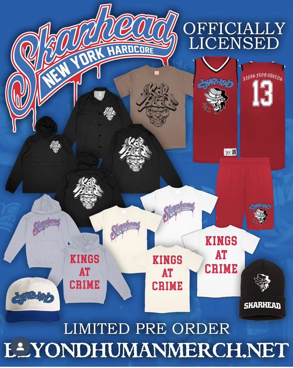 DannyDiablo's tweet image. NEW SKARHEAD MERCH DROP!!!

beyondhumanmerch.net