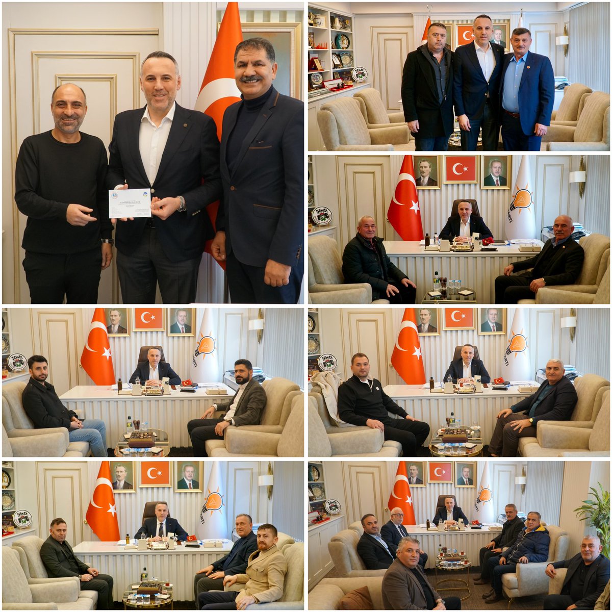 Bugün, gün boyunca kıymetli misafirlerimizi İl Başkanlığımızda ağırladık.

• Karasu Yenidoğan Mahalle Muhtarımız Hasan Ergin’e, Küçükkarasu Mahalle Muhtarımız Şefik Kır’a,

• Sakarya Hafriyatçılar ve İş Makinacıları Derneği Başkanı Can Akova’ya,

• KAİDER Başkanvekili Müdür