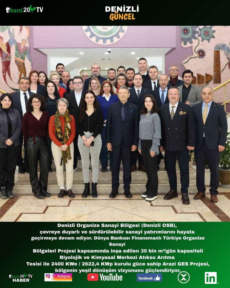 kent20Haber's tweet image. kent20haber.com/denizli-osbde-…
Denizli Organize Sanayi Bölgesi’nde yapımı devam eden Biyolojik ve Kimyasal Atıksu Arıtma Tesisi ve Arazi GES Projesi için Sanayi ve Teknoloji Bakanlığı ile Dünya Bankası yetkilileri #DenizliOSB
#YeşilDönüşüm
#AtıksuArıtma
#AraziGES
#DünyaBankası
