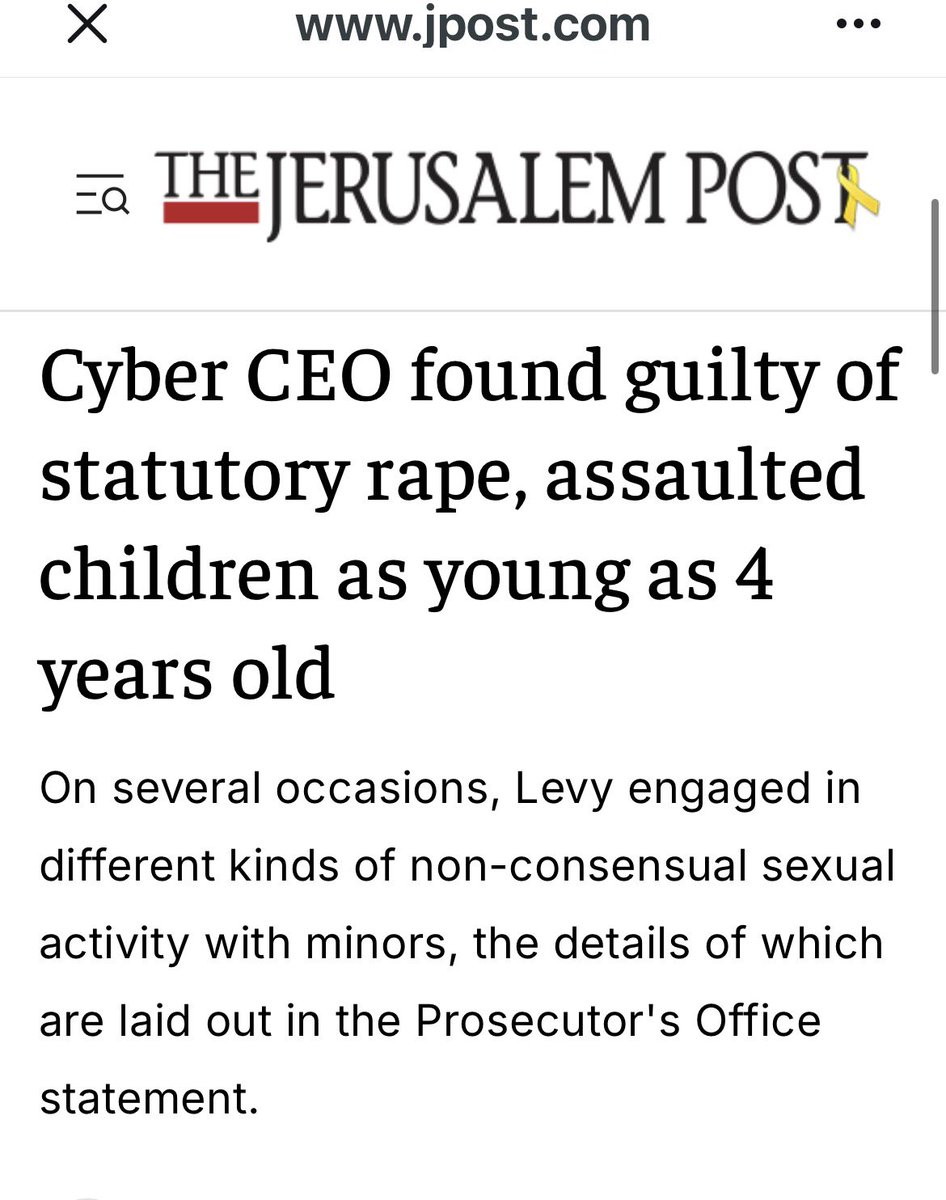 abierkhatib's tweet image. Israeli CEO of KERNELIOS pleaded guilty to raping children as young as  4

4 😱😱😱

I feel sick just putting this into words