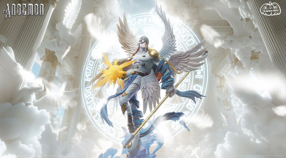 MajinStore's tweet image. 😇 Digimon Angemon – Pokemon Studio

Luz sagrada descendiendo en medio de la oscuridad.
Angemon alza sus alas como un juramento celestial… protector, puro e imparable.
#Digimon #Angemon #PokemonStudio #MajinStore