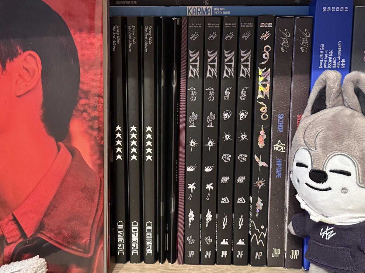 sapphicjoys's tweet photo. i will never forgive div1 for what they did to the physical design of rockstar, that poor excuse of an album doesn’t even have a proper spine. you cant even spot it on my shelf because they used a damn STAPLER to stitch it together it’s genuinely pathetic https://t.co/IC42fFbpRv