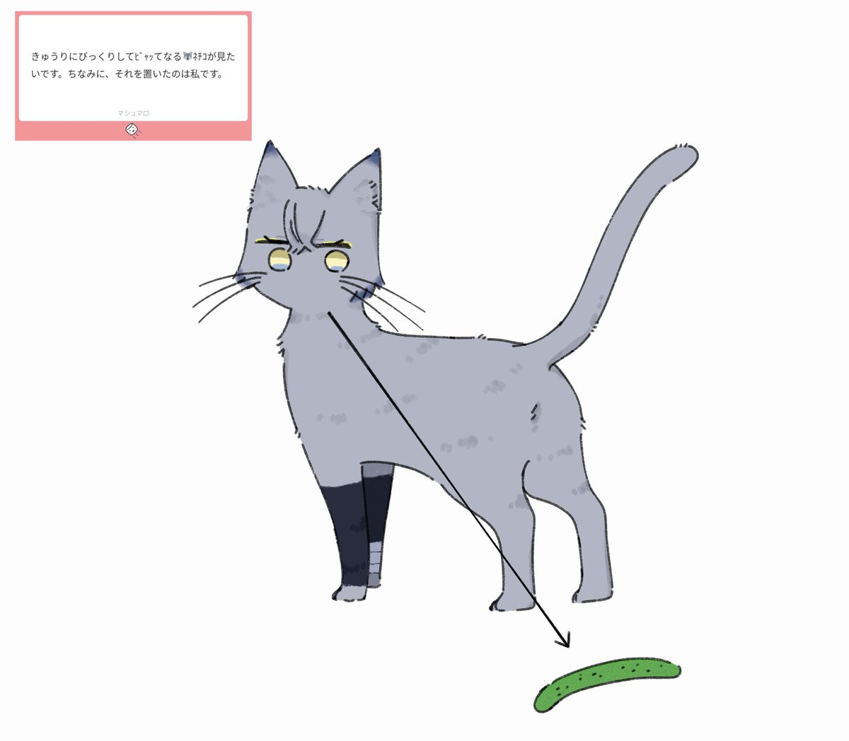 ⚠︎︎捏造・擬獣化 リクエストありがとうございました!遅くなってしまってすみません〜!!(ってこれから投稿されるリクエストイラストは全部謝罪が必要なくらいお待たせしております)
🥒 