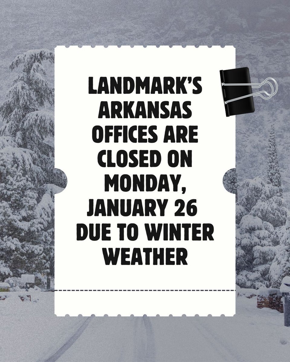 Due to hazardous winter weather, our offices are closed today to keep our team and community safe. Please note that additional closures may occur this week. We’ll provide updates as soon as we have them. Thank you for your understanding! ❄️