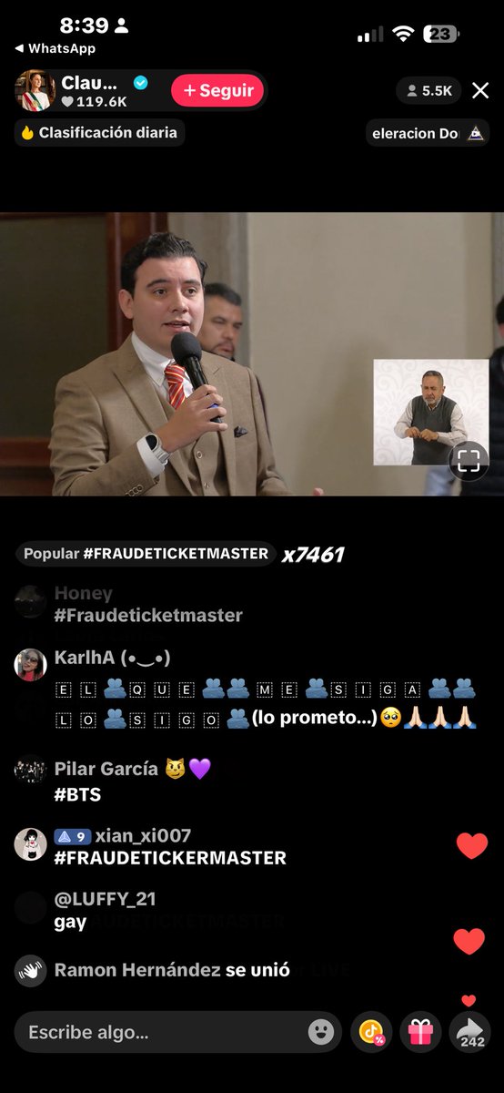 choudhed's tweet photo. nunca había visto una mañera, todo sea x bts
#fraudeticketmaster https://t.co/H5NOUvc0is
