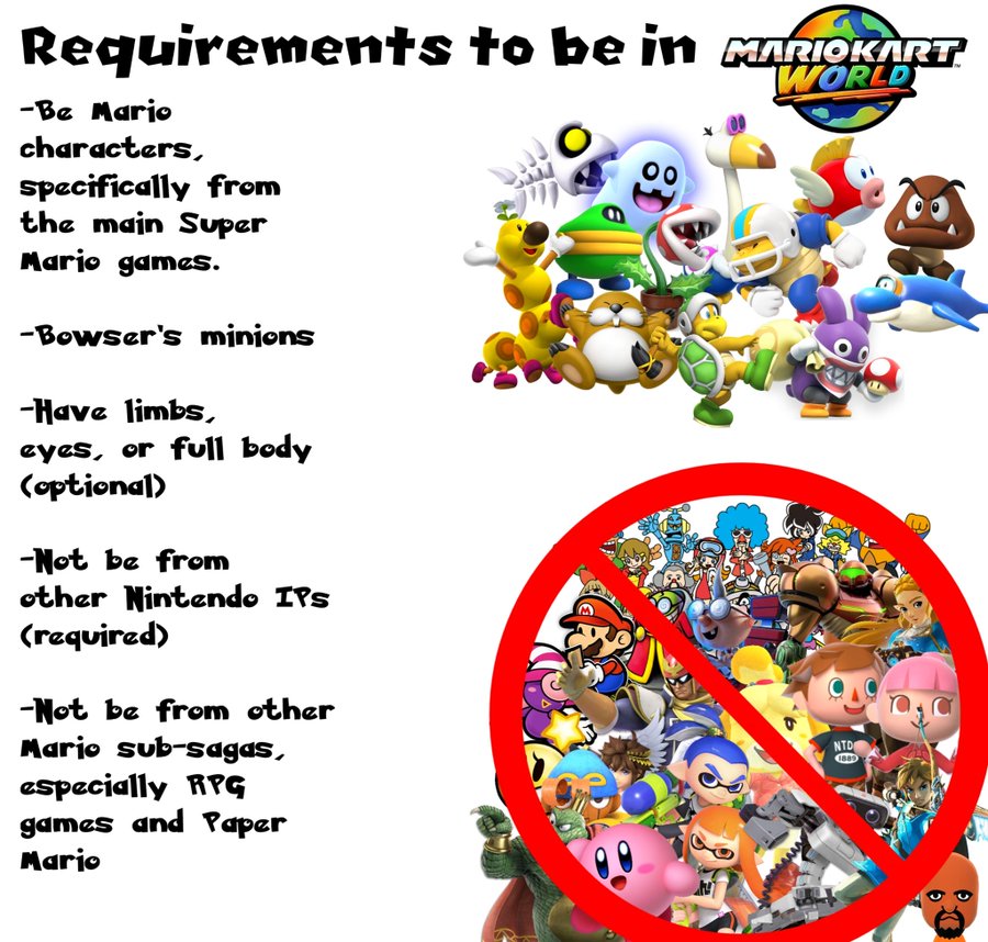 mariotwtconfess's tweet image. "Why must Mario games always have boring and repetitive rosters…"