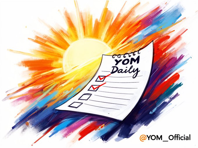 Check off your goals with YOM Daily! ✅📷 Stay focused, stay inspired—join
<a href="/YOM_Official/">YOM</a>
for your everyday lift. #Productivity #YOM