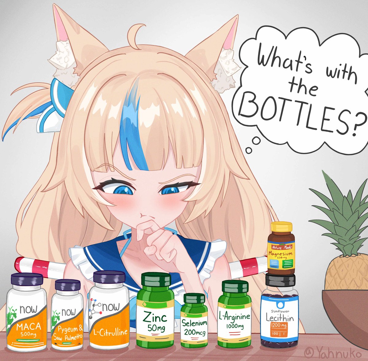 Yahnuko's tweet photo. Does she know...? https://t.co/h2uAU8um0H
