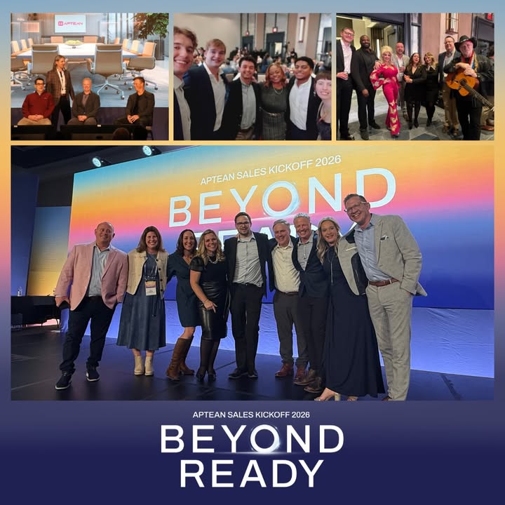 We kicked off the year with our North America team at #ApteanSKO2026 in Nashville—big wins, connection and inspiration. From Pitch Battles to gala awards, we celebrated tenured and future-ready leaders.

Now we’re heading to Barcelona for our International Sales Kick Off and