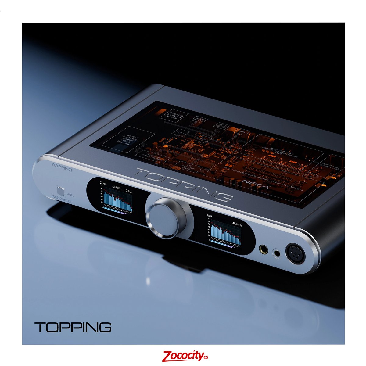 El Topping DX9 Discrete, el primer DAC/Amp estacionario de Topping con arquitectura totalmente discreta R2R. Pureza de sonido analógico, resolución de última generación.

La referencia tiene un nuevo nombre.
➡️ zococity.es/products/toppi…

#ToppingDX9