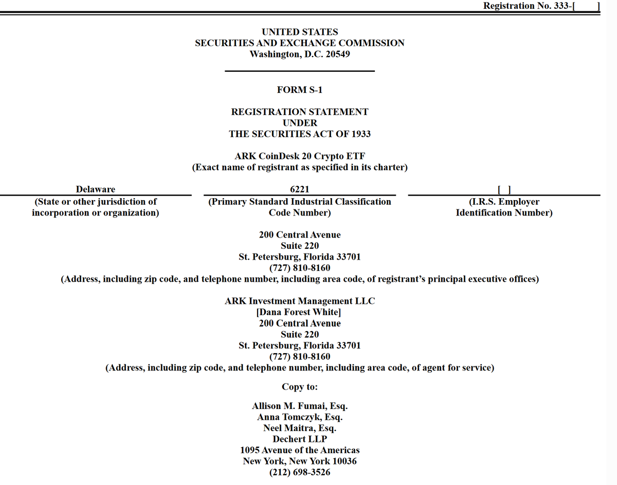 This is how narratives quietly turn into structures An S-1 filing for a broad  crypto ETF is all about about access, allocation, and legitimacy If capital  flows into baskets, not just single
