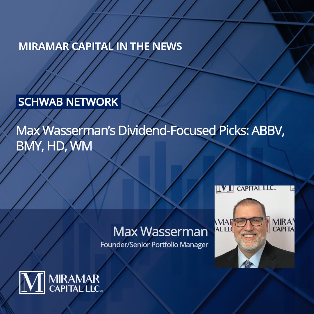 <a href="/MiramarCap/">Miramar Capital</a>'s <a href="/MaxWasserman4/">Max Wasserman</a> recently joined <a href="/SchwabNetwork/">Schwab Network</a> for a discussion on market volatility, the Fed, and why he’s paying attention to what companies are saying about AI in their quarterly earnings.

Watch the full interview here: miramarcap.com/max-wassermans…