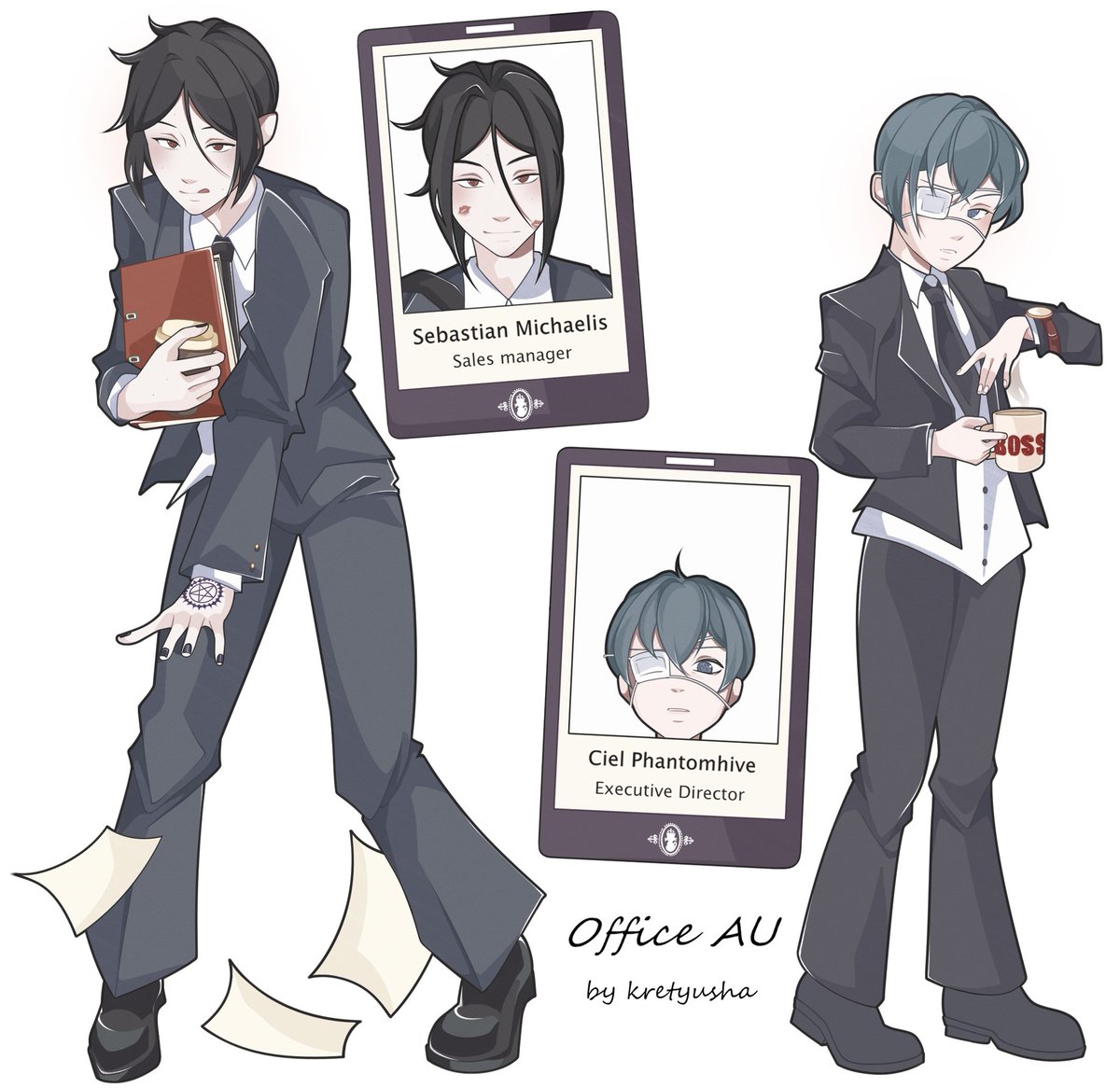 office au quick sketch💋

#kuroshitsuji #blackbutler #sebaciel
