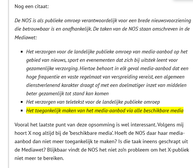 Repelsteeltje21's tweet image. Heel goed!
Bosma terecht over het vertrek van de NOS van X dat tegen hun eigen wettelijke opdracht in gaat.
opiniez.com/2025/11/27/laf…