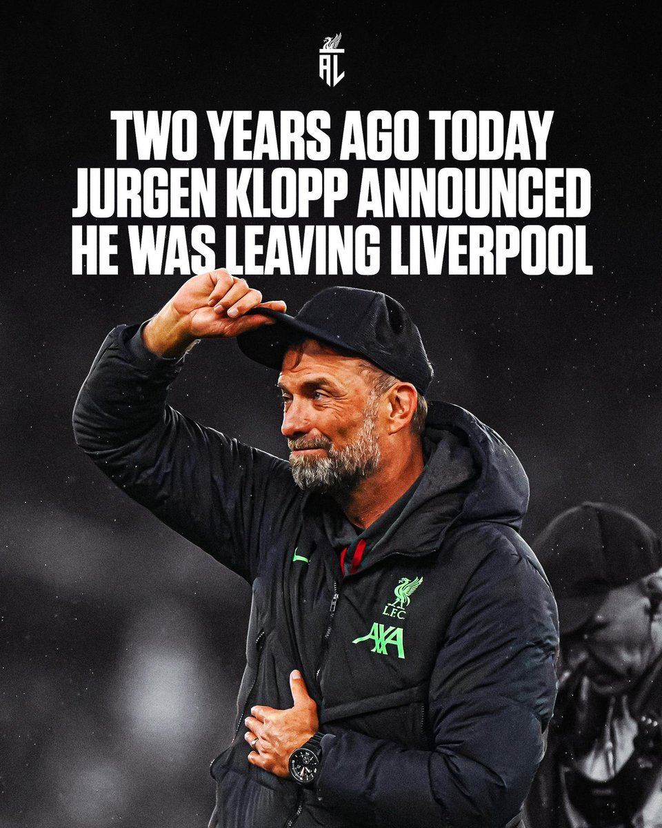 It’s been a two years since Jürgen Klopp announced his decision to leave Liverpool 🥹🥹

What’s your favourite Klopp memory from his time at the club? #LFC