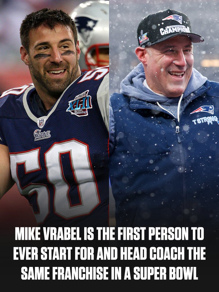 Mike Vrabel won three Super Bowls as a player with the <a href="/Patriots/">New England Patriots</a>.

Will he get his first as a head coach in #SBLX?