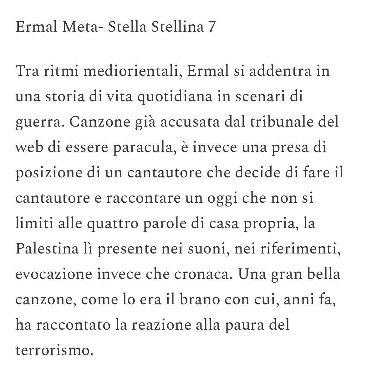 La recensione che speravo di avere ma che non avrei mai immaginato di leggere