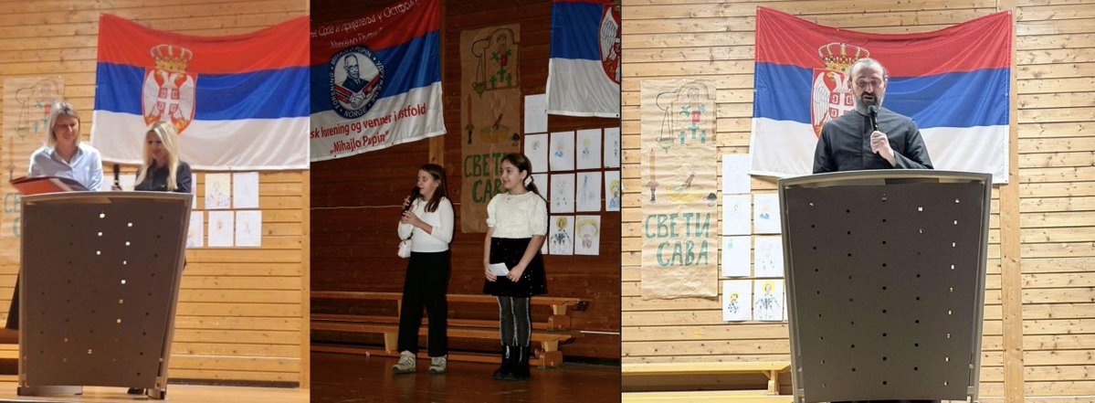 ПОЈТЕ СВЕТОМ САВИ И УТРОЈТЕ
Порука Светосавске академије у Фредрикстаду

Трудом деце, родитеља и понајвише учитељице Милице Томић, допунска школа на српском језику, уз суорганизатора – удружење „Михајло Пупин“ песмом и игром прославила је школску славу Светог Саву. Присутнима су