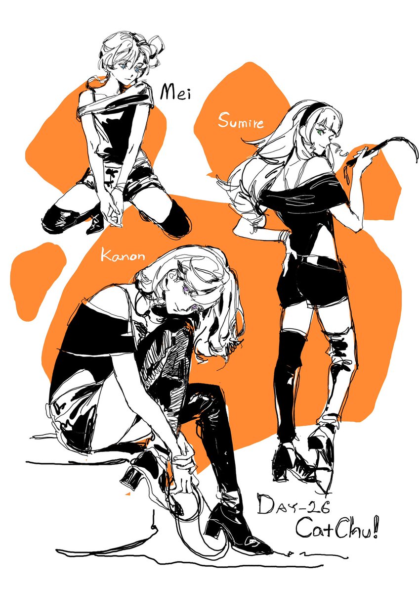 Gille035's tweet image. #Liella #catchu #rkgk 
🐱🐱🐱