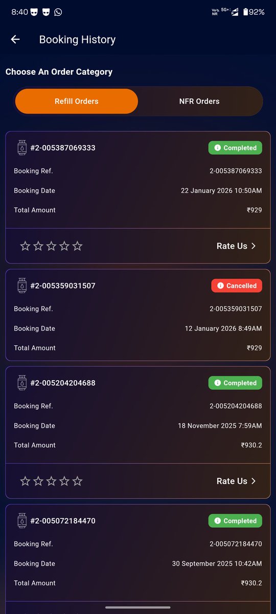 abbusharma1997's tweet photo. 12 tareekh ko online booking ki thi, delivery na hone ki wajah se order fail ho gaya.
Phir refilling ke liye dobara online booking ki, lekin aj bina cylinder delivery ke hi order “Delivered” dikha diya gaya
Consumer ko pareshan kiya ja raha hai.
Iska zimmedaar kaun?
@IndianOilcl https://t.co/sRi6MAFzIG