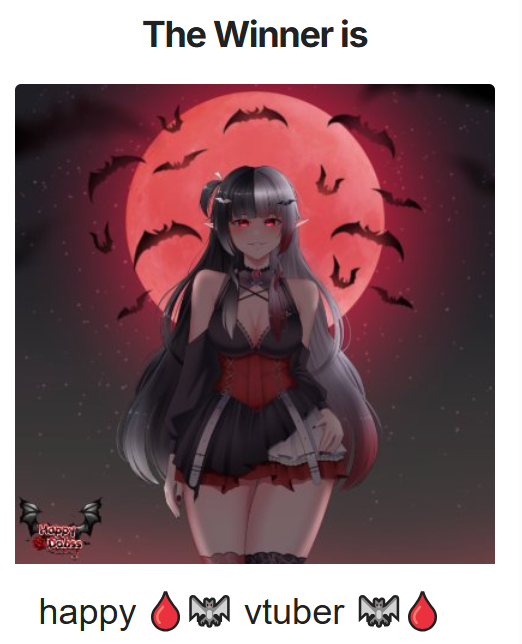 ‼ Raffle Winners Announcement ‼

Congrats to: <a href="/DJ_Fira/">DJFira 🐇🦋</a> and <a href="/happydabss/">happy 🥀🩸🦇 vtuber 🦇🩸🥀</a> Please DM me to claim the prize!

For everyone who didn’t win. If you commission my YCH Valentine, you’ll get a ✨FREE chibi✨as a bonus!

50% OFF : vgen.co/valerion/servi…

#artraffle #Vtuber