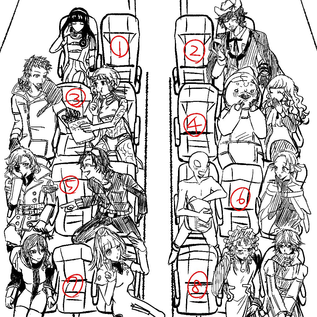 こちら可愛かったのでお借りしました✈️私は④かな……