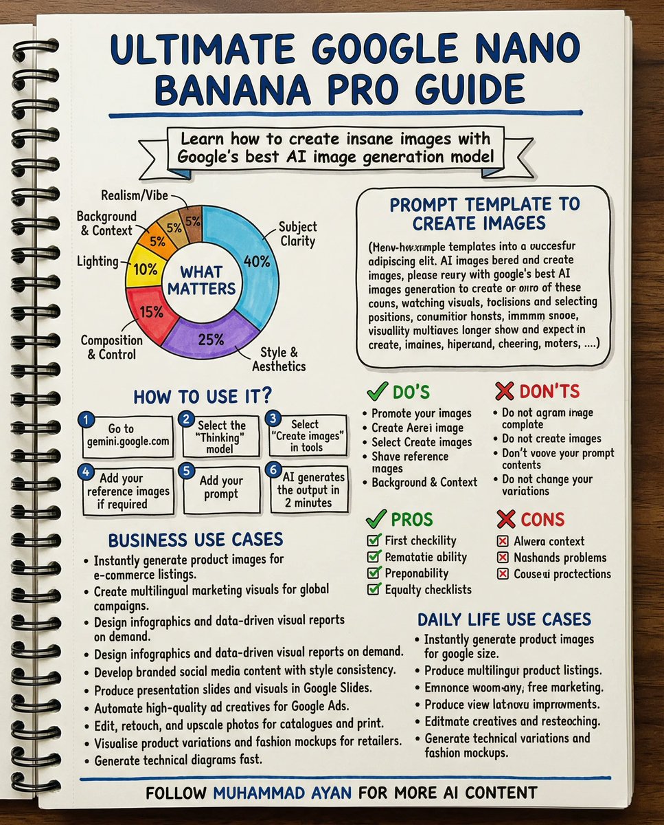socialwithaayan's tweet image. I wrote 100 Nano Banana Pro prompts anyone can use.

Comment “Banana” and I’ll DM you the list.

Like, reply, repost, and follow so I can send it.