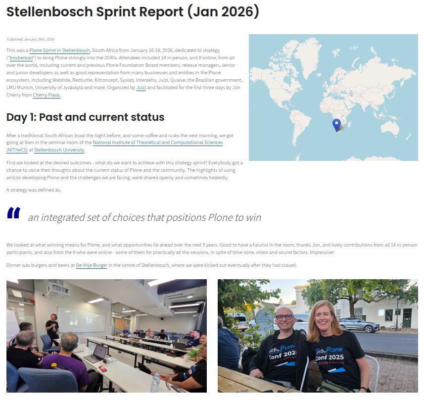 Plone CMS tweet media