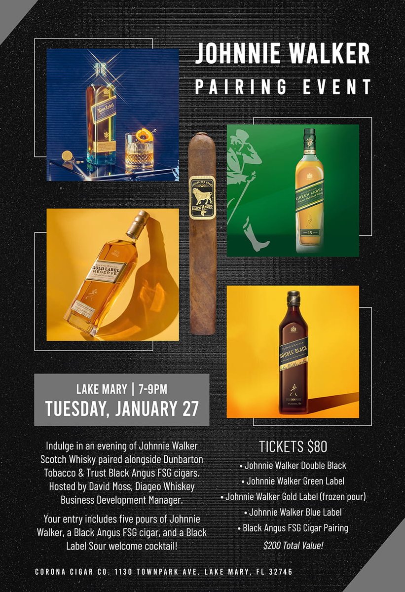 CoronaCigarCo's tweet image. Cigar Events Happening This Week at Corona Cigar!

#JohnnieWalker #HowardG #CoronaCigar #CigarEvents #Orlando #Florida #Cigars