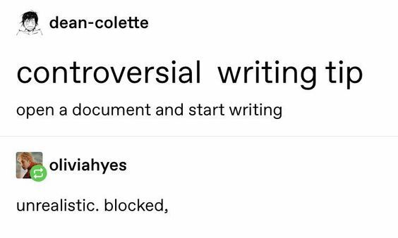 SDDonovan's tweet image. WHY IS THIS SO TRUE? 😭😭.

We are supposed to write and not just post about it!? 😅