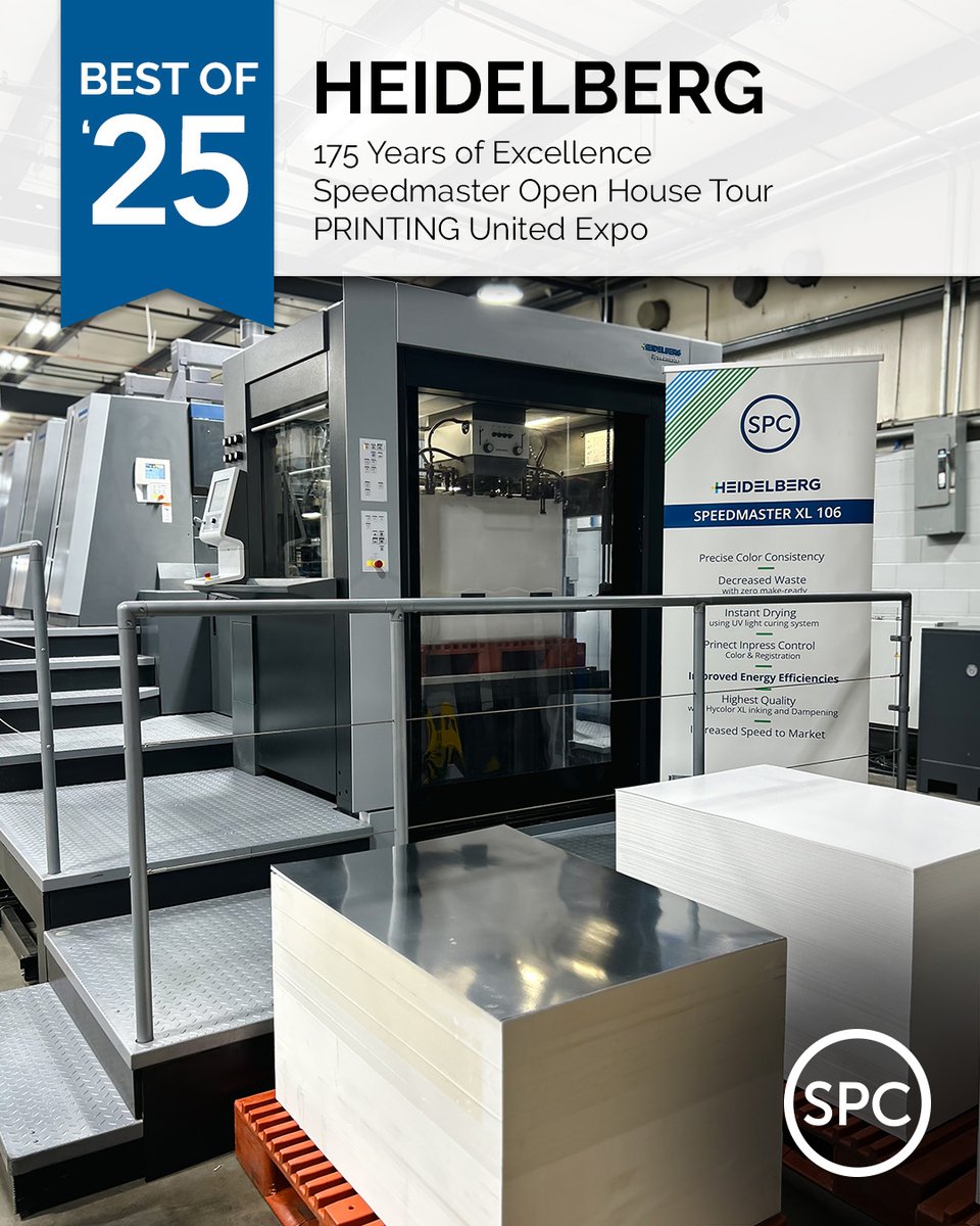 SPC_Orlando's tweet image. SPC leads with technology, powered by our new Heidelberg XL106+7 press – an advanced machine designed for precision, speed, and efficiency.  Learn more: thinkSPC.com/best-of-2025

#SPCbestof2025 #HEIDELBERG #paperboardpackaging #thINKdifferent