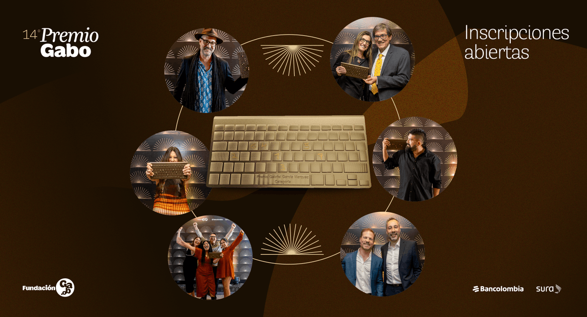 📣 Se buscan historias con:

📖 Calidad narrativa 
📰 Valor noticioso
🌟 Innovación y originalidad

Si tu trabajo periodístico cumple con estos requisitos, podrías convertirte en uno de los ganadores del #PremioGabo2026 🏆.

Conoce cómo postularte 🔗 premioggm.org