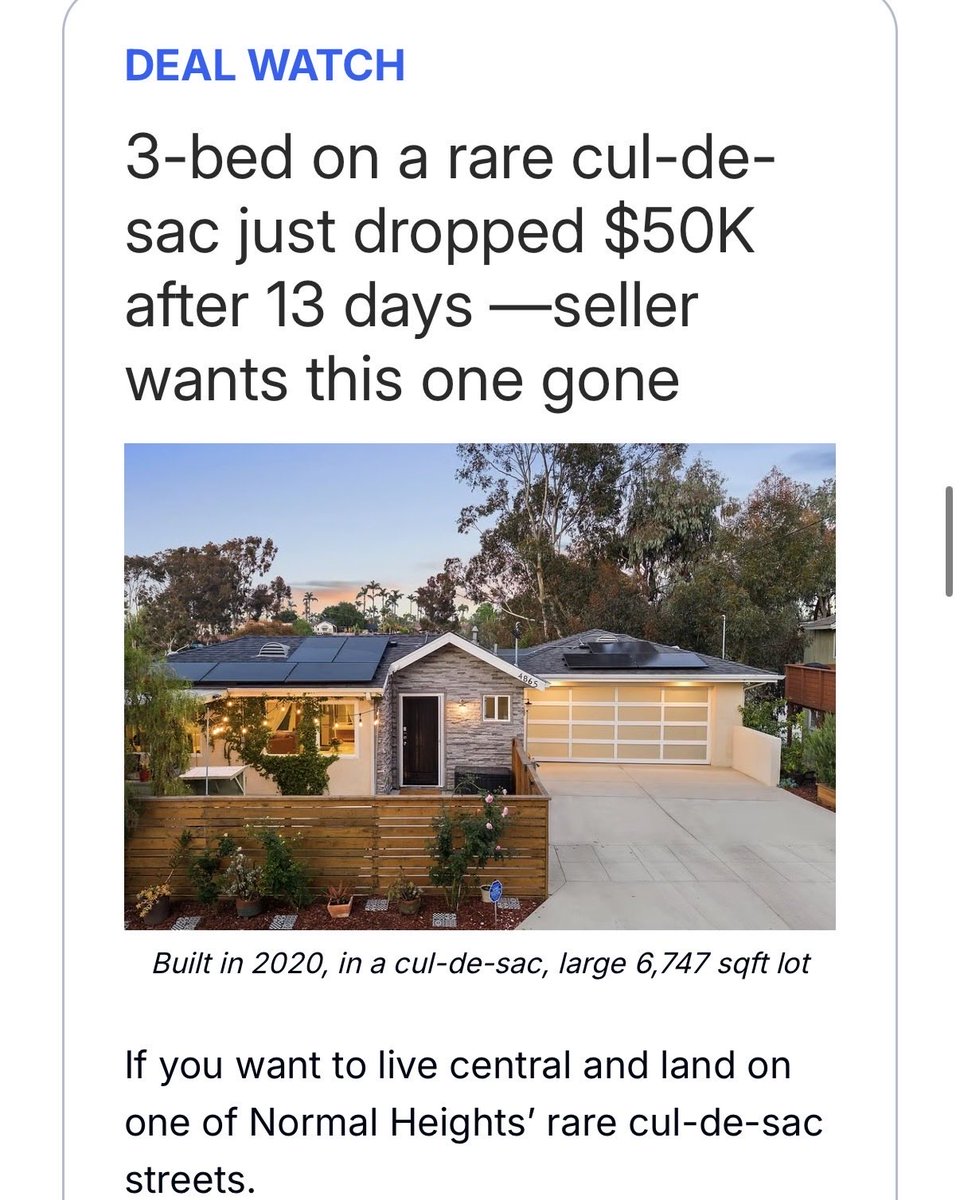 Realtywithian's tweet photo. If you want to live central and land on one of Normal Heights’ rare cul-de-sac streets. https://t.co/GqLKKd62nP
