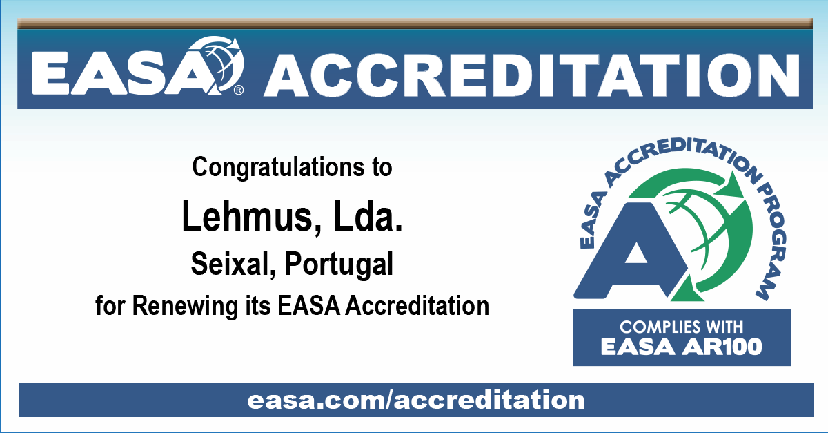 Congratulations to Lehmus, Lda. (lehmus.pt) for renewing its <a href="/easahq/">EASA</a> Accreditation! <a href="/easahq/">EASA</a> Accreditation showcases this company's commitment to excellence and best practices. Learn more at easa.com/accreditation. #Electromechanical #EASA #Accreditation