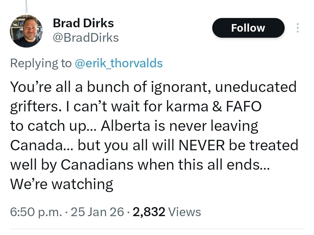 Thanks for promoting Alberta independence.