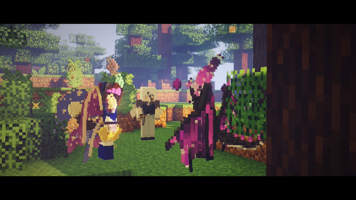 Blossomwof_'s tweet photo. What a mess we've baked ourselves into. 

We're never going to be free, still even after all this time we can't help but imagine it for a minute 
#NSMP #NoctusSMP https://t.co/v6BlYQFRPg