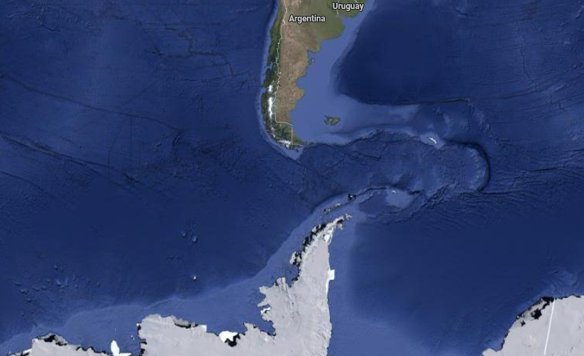 Leviathan spotted south of brazil going through the drake passage