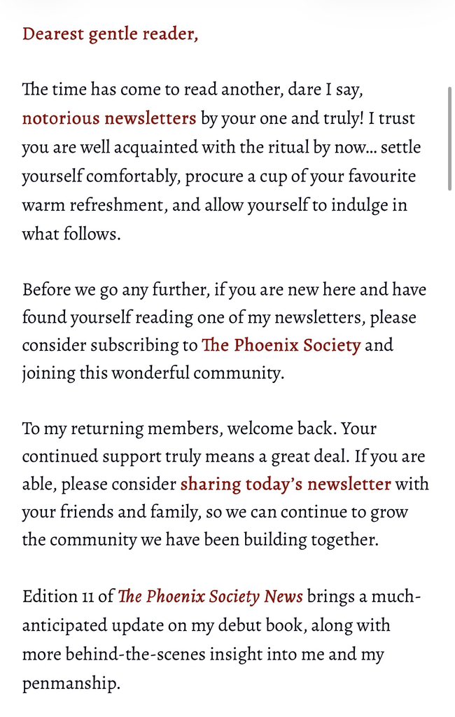 EremSahintepe17's tweet photo. Happy Monday readersβ€οΈβπ₯. Edition 11 of The Phoenix Society News is now available β¨.
Join The Phoenix Society today to join this notorious mailing list ποΈ.
Link in bio π.
#poetry #poetrylover #poetrycommunity #poetrybook #mailinglist https://t.co/N5T8gsXIbZ