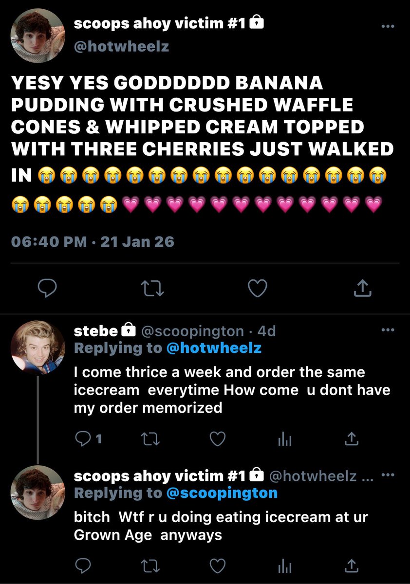 cleradinsm's tweet image. ⸝⸝ scoops ahoy .ᐟ⋆

a mini #byler smau where mike works at scoops ahoy and has a Major crush on a customer, will. but when will shows up with someone else . . . misunderstands &amp;amp; chaos ensue.