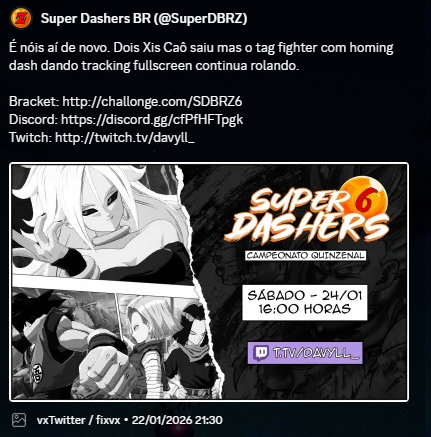Super Dashers BR tweet media