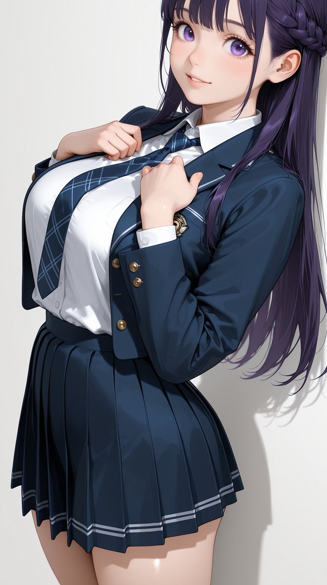 tsumuhaAI's tweet photo. おはようございます💜今日も寒い一日になりそうですね💜つむはは頑張る皆さんを応援してます💜SFW anime-style AI illustration. https://t.co/y5p3u7gj8D