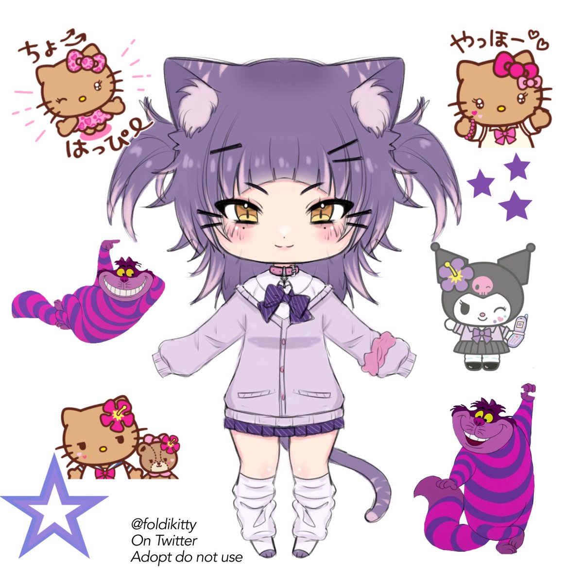 foldikitty's tweet image. 🐈‍⬛♠️ CHESHIRE CAT GYARU ♠️🐈‍⬛

❥ comes with commercial use

❥ reselling allowed

❥ $25 payment via PayPal or Venmo 

❥ design can be altered