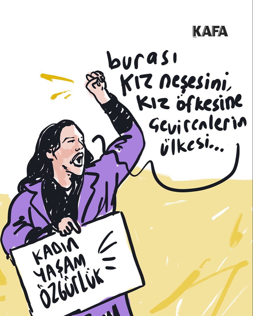 Burası kız neşesini, kız öfkesine çevirenlerin ülkesi…

<a href="/aslialpar/">aslıalpar</a> 🖌️