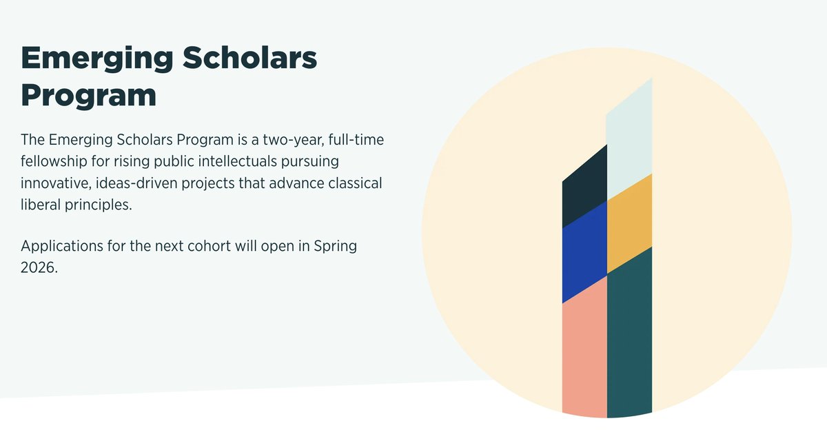 the job advert has just been posted for the 2nd cohort of <a href="/mercatus/">Mercatus Center</a> Emerging Scholars! ES is a program i direct, alongside my philosophy work at Mercatus. the 1st cohort began in Sept. they are brilliant. if you are brilliant, please consider applying!

shorturl.at/Dp3FG