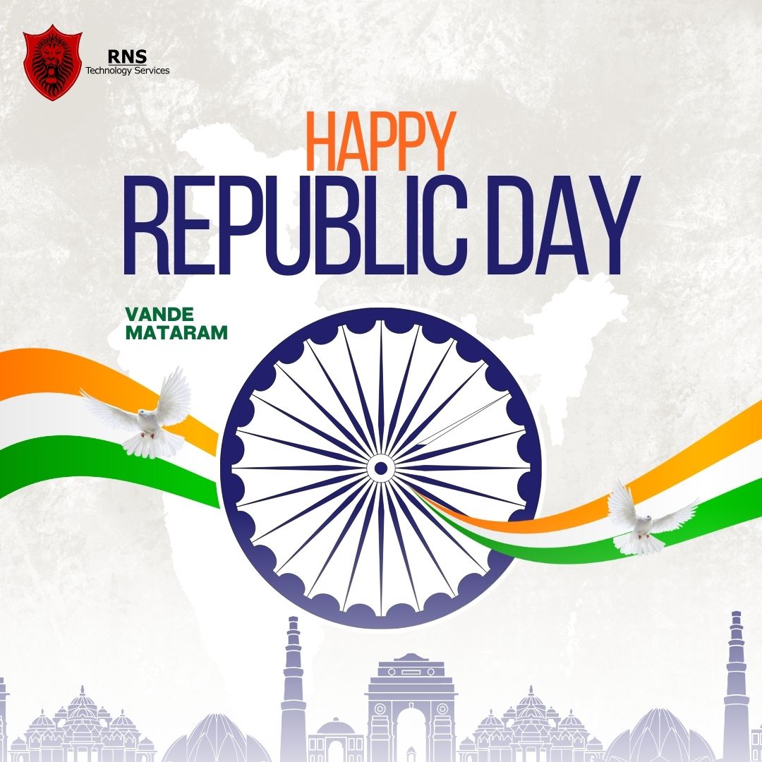 RNS_Tech's tweet photo. Today, we celebrate Republic Day, marking the adoption of the Indian Constitution. Let's honor the values of justice, liberty, and equality that guide our nation. Happy Republic Day! 🇮🇳 

#RNSBytes #RepublicDay #India https://t.co/tcscNqvwst