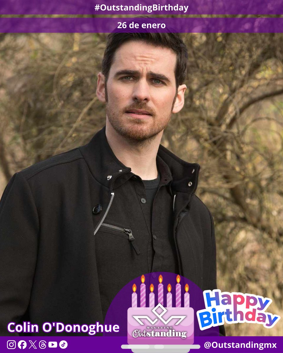 Outstandingmx's tweet image. 🎉 #HappyBirthday, Colin O’Donoghue! 🎂

De pirata con garfio a villano inolvidable, su carisma siempre roba escena. 🏴‍☠️✨
Hoy celebramos al actor que convirtió a Hook en uno de los personajes más icónicos de la TV.

#OutstandingMan #OnceUponATime #ColinODonoghue