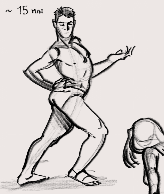 FringersPond's tweet photo. I haven't done gesture drawings in so long https://t.co/Igt5obDmXM